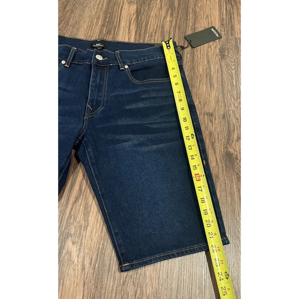 True Religion Ricky SN Flap Relaxed Straight Men's Shorts Waist 34 Dark Blue